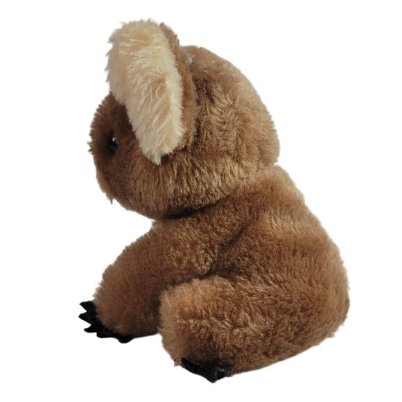 Dakin Koala Bear Plush Brown 5.5" Realisitc Sitting Stuffed Animal 1978 Vintage - Picture 3 of 10